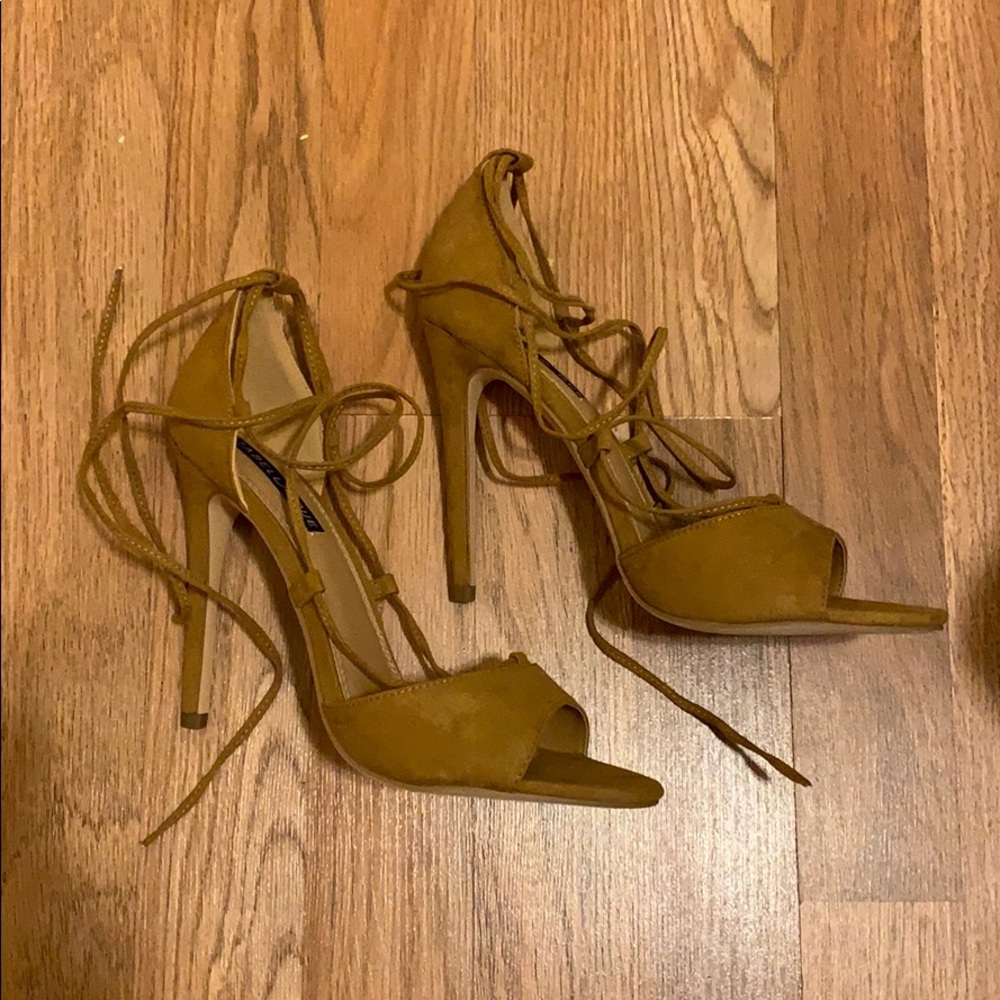 Strappy Tan Heels